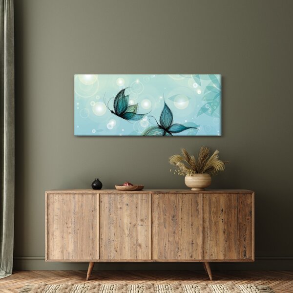 Slika - Modri ​​metulji (120x50 cm)