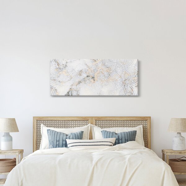 Slika bele mandale (120x50 cm)