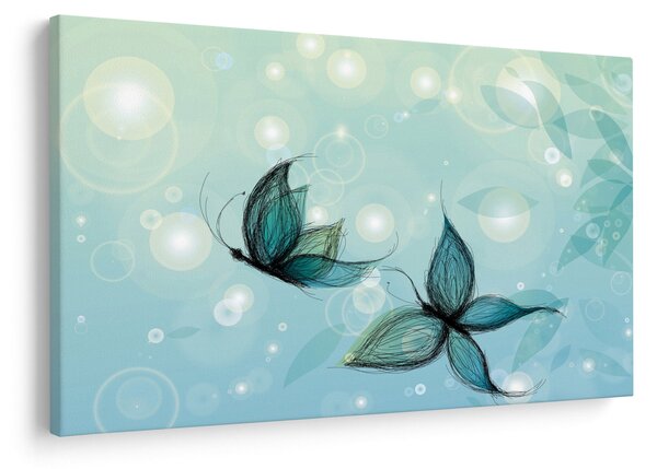 Slika - Modri ​​metulji (90x60 cm)
