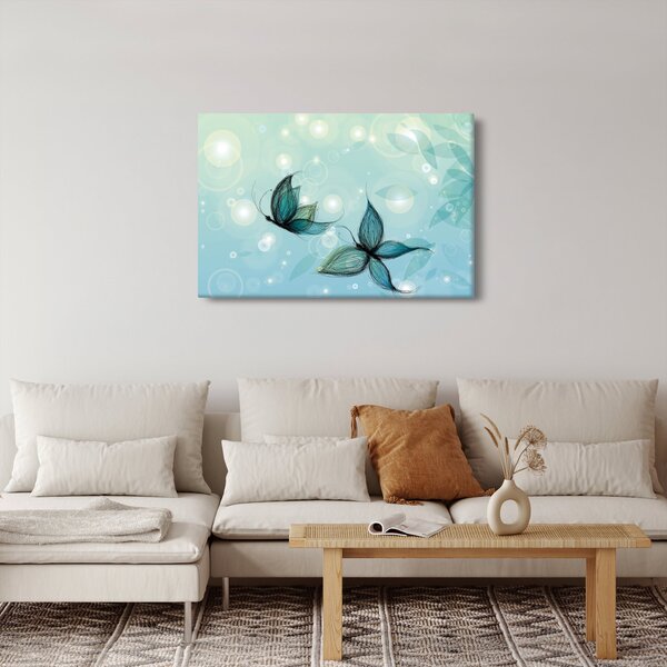 Slika - Modri ​​metulji (90x60 cm)