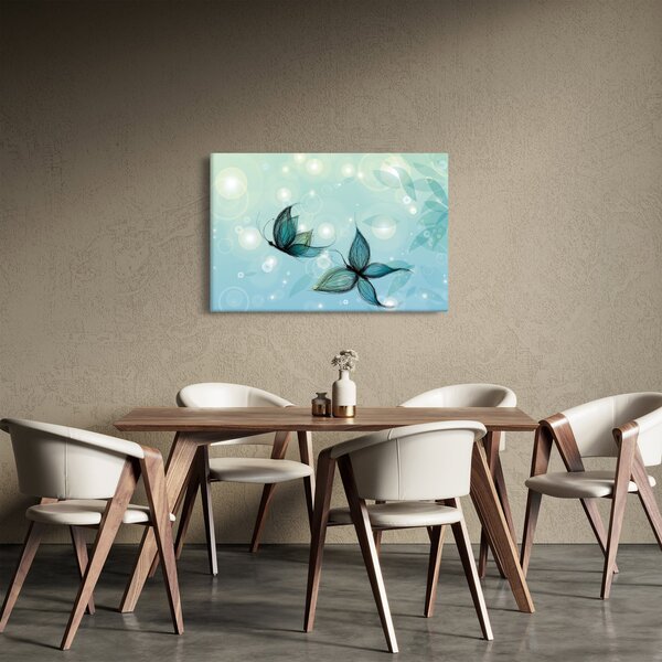 Slika - Modri ​​metulji (90x60 cm)