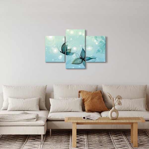 Slika - Modri ​​metulji (90x60 cm)
