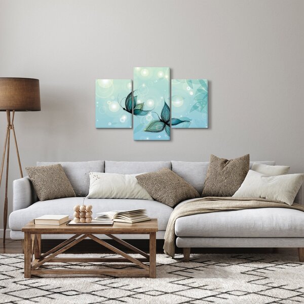 Slika - Modri ​​metulji (90x60 cm)