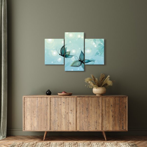 Slika - Modri ​​metulji (90x60 cm)