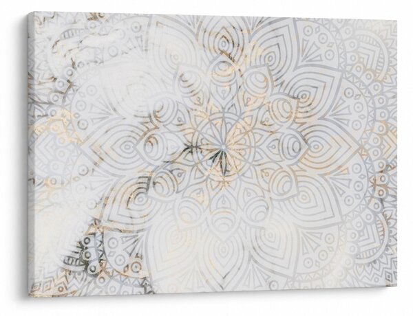 Slika bele mandale (70x50 cm)