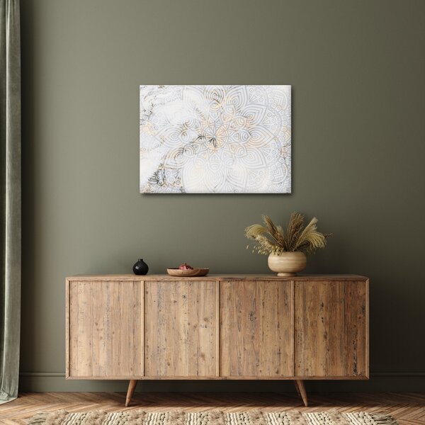 Slika bele mandale (70x50 cm)