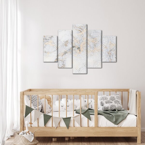 Slika bele mandale (150x105 cm)