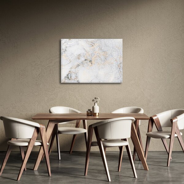 Slika bele mandale (70x50 cm)