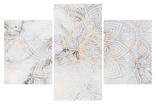 Slika bele mandale (90x60 cm)