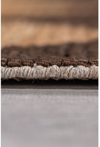Smeđi/u prirodnoj boji ručno rađen tepih od mješavine jute 120x170 cm Effie Diamond – Flair Rugs