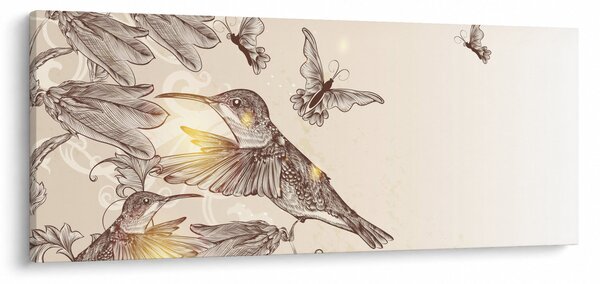 Slika - Kolibri (120x50 cm)