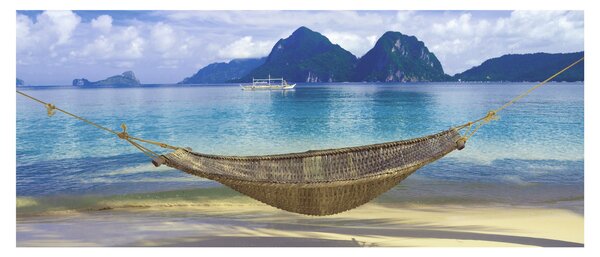 Slika viseče mreže na plaži 2 (120x50 cm)