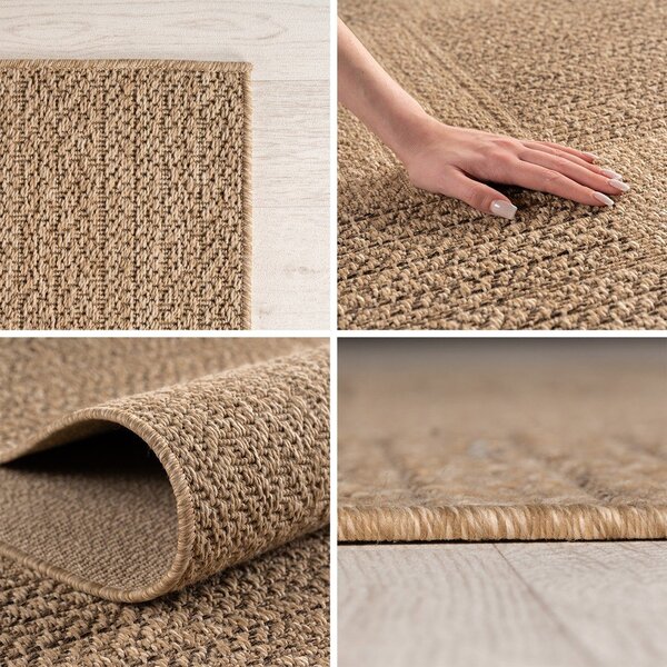 Smeđi okrugao unutarnji i vanjski tepih ø 80 cm Timber 1405 – Ayyildiz Carpets