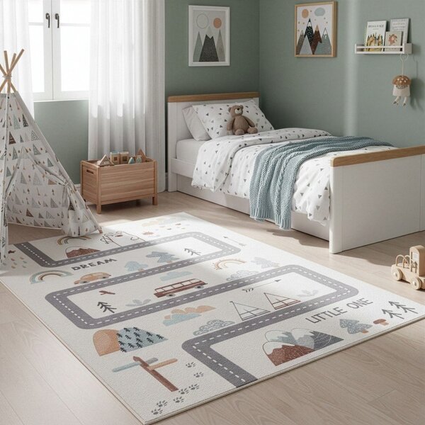 Krem periv dječji tepih 140x200 cm Coco 1134 – Ayyildiz Carpets
