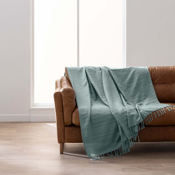 Zeleni pamučan prekrivač 125x150 cm Lilia – douceur d'intérieur