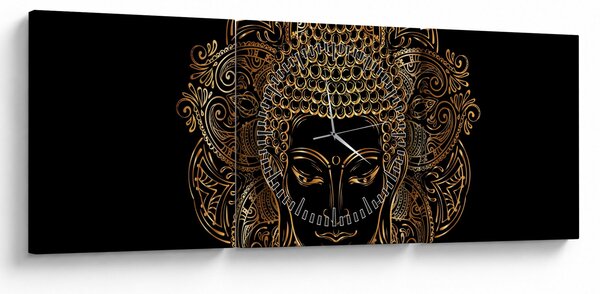 Slika zlatega Bude (sa satom) (90x30 cm)