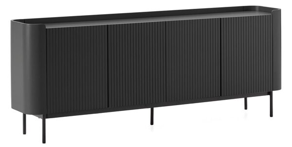 Crna komoda 200x80x40 cm Willa – MOME