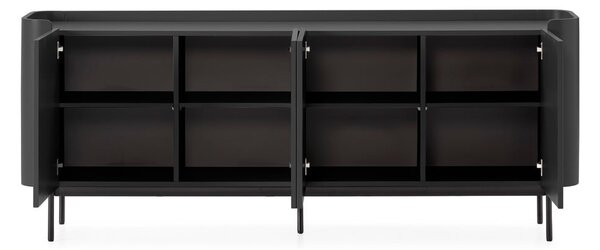 Crna komoda 200x80x40 cm Willa – MOME