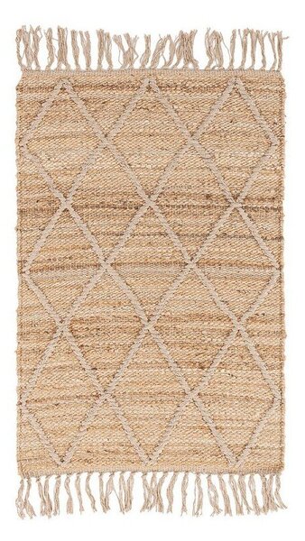Ručno rađen juten tepih u prirodnoj boji 60x90 cm Shaila – Yes Everyday