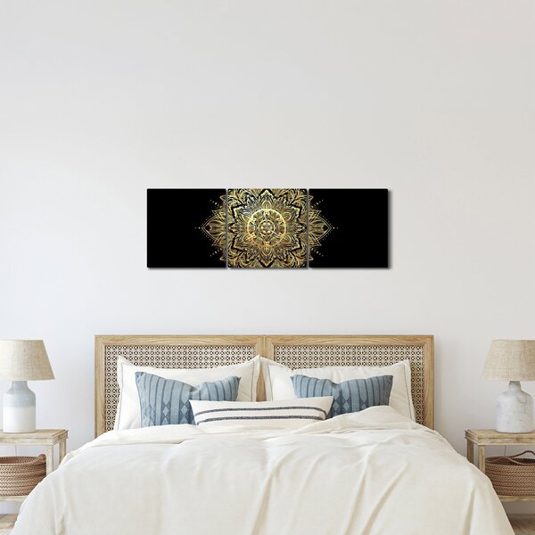 Slika - Mandala bogastva (sa satom) (90x30 cm)