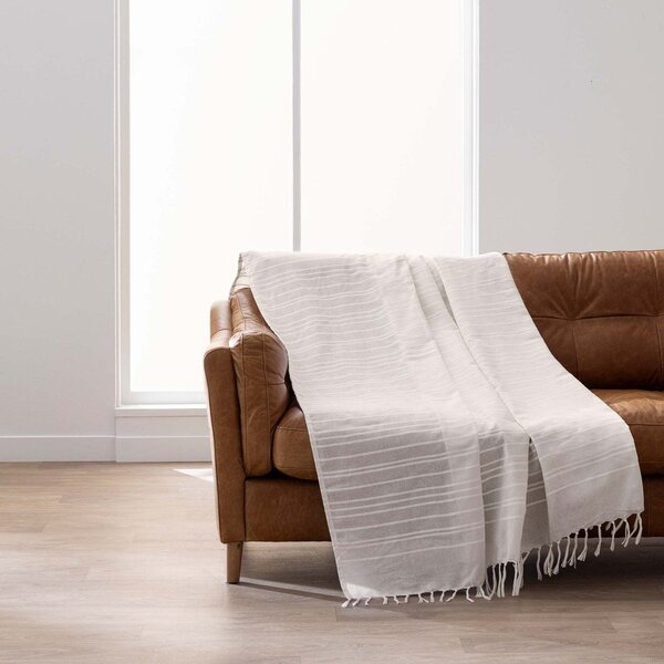 Krem pamučan prekrivač 125x150 cm Lilia – douceur d'intérieur