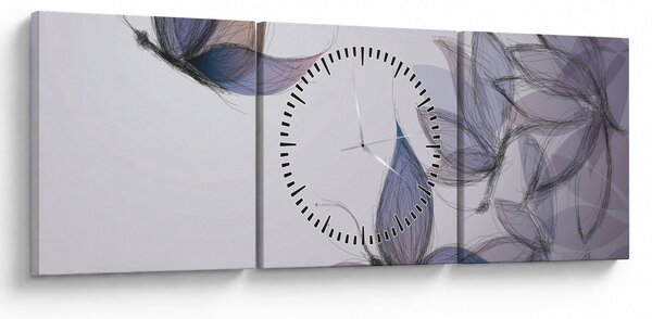 Slika - Risanje metuljev (sa satom) (90x30 cm)