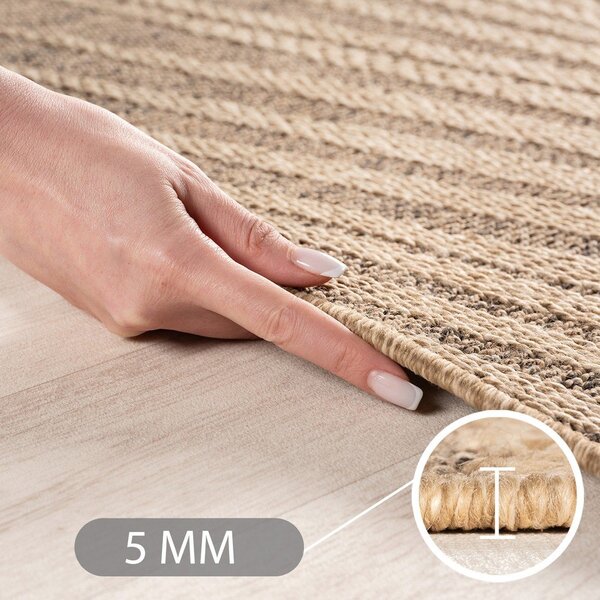 Smeđi okrugao unutarnji i vanjski tepih ø 160 cm Timber 1403 – Ayyildiz Carpets