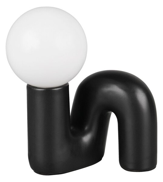Crna stolna lampa keramička (visina 21,5 cm) Quinn – Reality