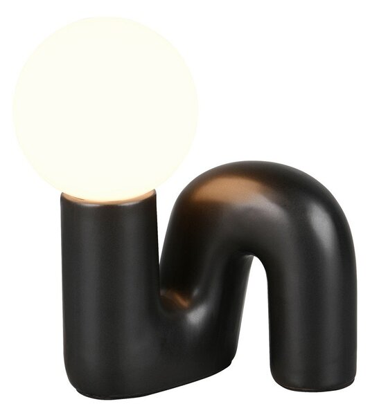 Crna stolna lampa keramička (visina 21,5 cm) Quinn – Reality