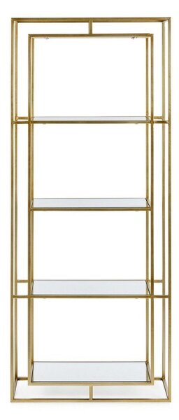 Željezna biblioteka u zlatnoj boji 68x172,5x28 cm Elenor – Bizzotto