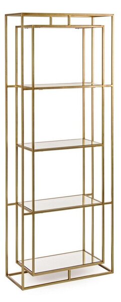 Željezna biblioteka u zlatnoj boji 68x172,5x28 cm Elenor – Bizzotto