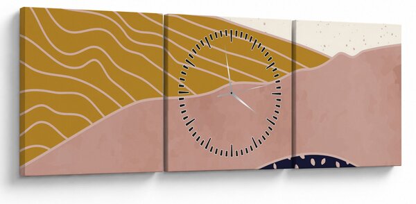 Slika - Sončni vzhod (sa satom) (90x30 cm)