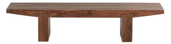 Stolić za kavu od masivnog bagrema u tamnoj prirodnoj boji 48x152 cm Eron – WOOOD