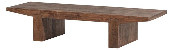 Stolić za kavu od masivnog bagrema u tamnoj prirodnoj boji 48x152 cm Eron – WOOOD
