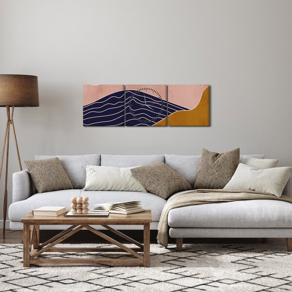 Slika - Sonce nad gorami (sa satom) (90x30 cm)