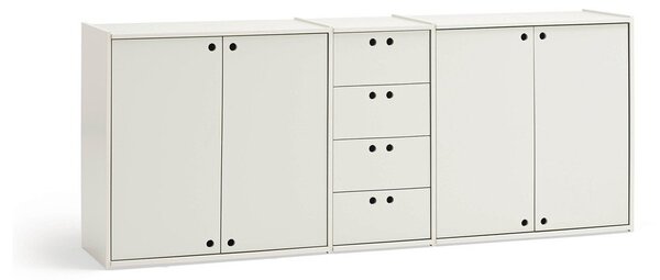 Krem komoda 197x80x40 cm Wally – Teulat