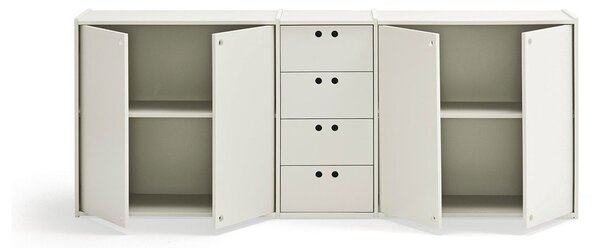 Krem komoda 197x80x40 cm Wally – Teulat