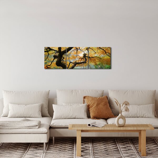 Slika rumenega japonskega javorja, Portland, Oregon (sa satom) (90x30 cm)