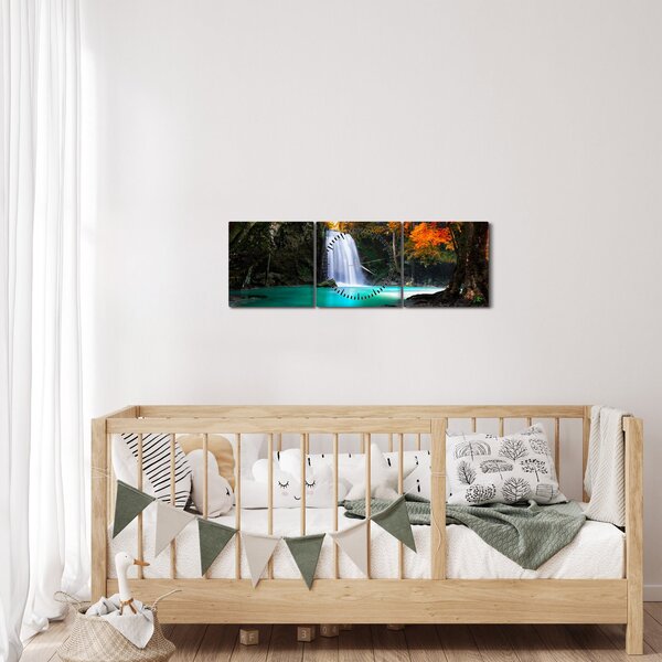 Slika - Emerald Lagoon (sa satom) (90x30 cm)
