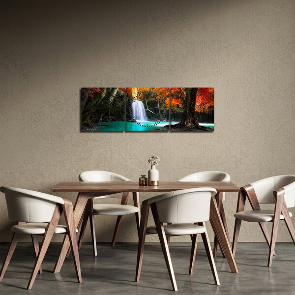 Slika - Emerald Lagoon (sa satom) (90x30 cm)