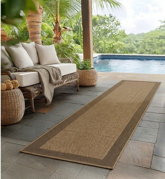 Smeđa unutarnja i vanjska staza 80x250 cm Timber 1402 – Ayyildiz Carpets
