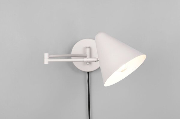 Zidna lampa sa savitljivom konstrukcijom s utikačem boje slonovače ø 15 cm Cosima – Trio