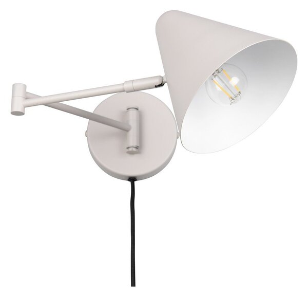 Zidna lampa sa savitljivom konstrukcijom s utikačem boje slonovače ø 15 cm Cosima – Trio