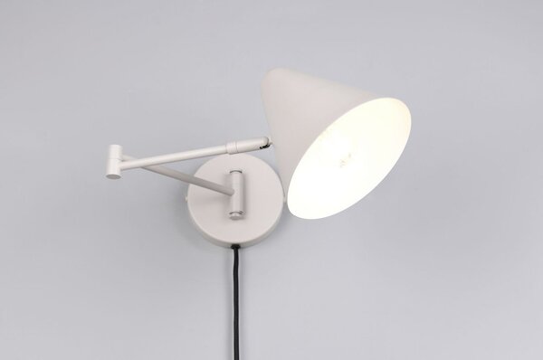 Zidna lampa sa savitljivom konstrukcijom s utikačem boje slonovače ø 15 cm Cosima – Trio
