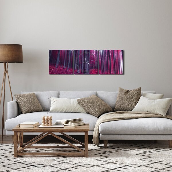 Slika roza gozda (sa satom) (90x30 cm)