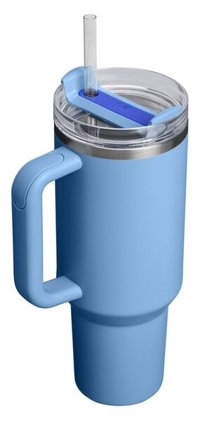 Plava termosica od nehrđajućeg čelika sa slamkom 1,18 l Quencher H2.O FlowState™ Tumbler Blue Sky – Stanley