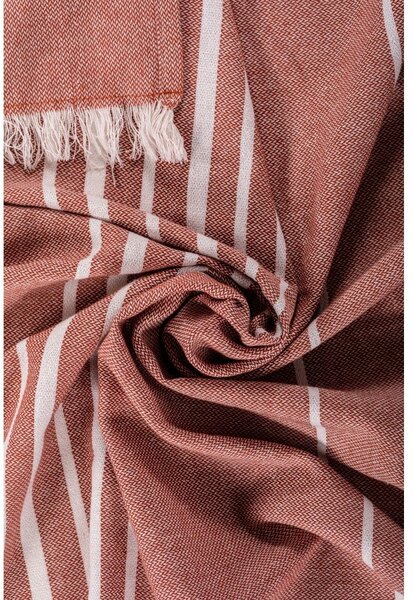 Pamučna deka boja terakote 150x200 cm Solene – Tiseco Home Studio
