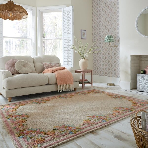 Ručno rađen vunen tepih 140x200 cm Elise Floral – Flair Rugs