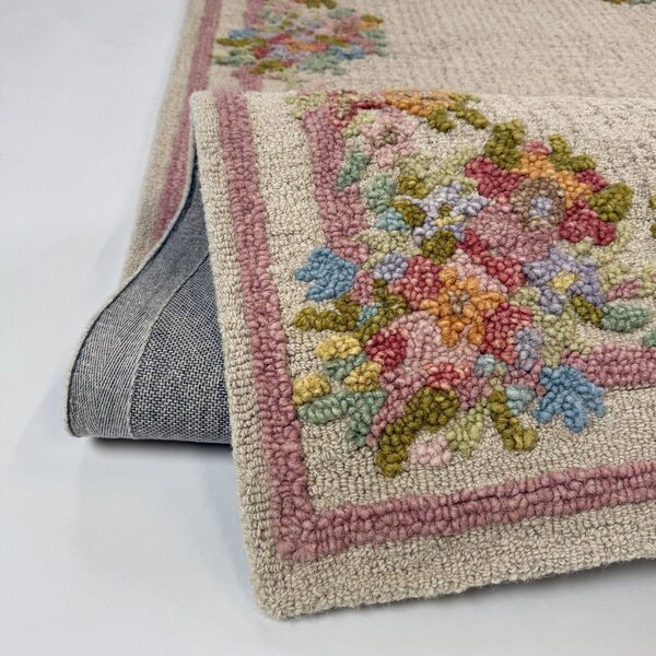 Ručno rađen vunen tepih 140x200 cm Elise Floral – Flair Rugs