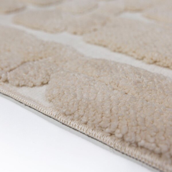 Krem tepih 133x190 cm Esra Cobbled – Flair Rugs